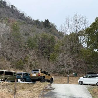 駐車場に帰ってきたよ