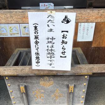 お馬さんも休憩は必要だね
七五三で賑やかでした