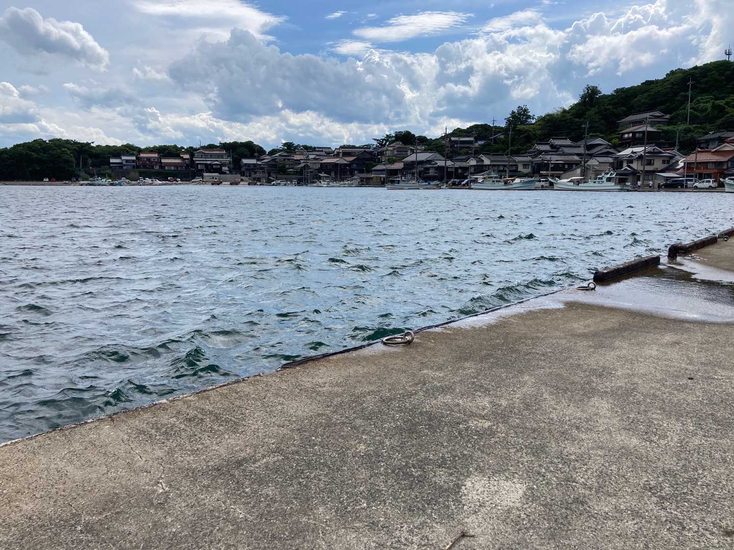 海下りて来た🌊って溢れそう😱