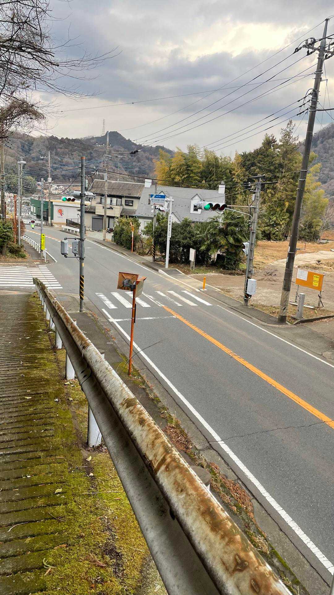 一般道と合流地点に出てきました！このまま道沿いを歩くのに横断歩道を左に進んでしまいしばらくして道違いに気付き戻ってきました😅
はなちゃんに頼ってばかりはダメですね🙅