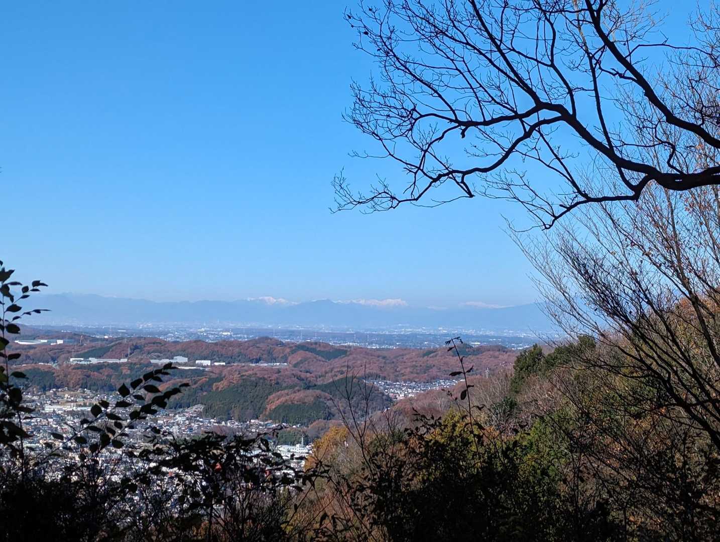仙元山-城山-大日山-物見山-小倉城跡-大平山-武蔵嵐山駅 縦走コースの写真