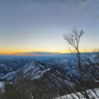北アルプスまで見えた