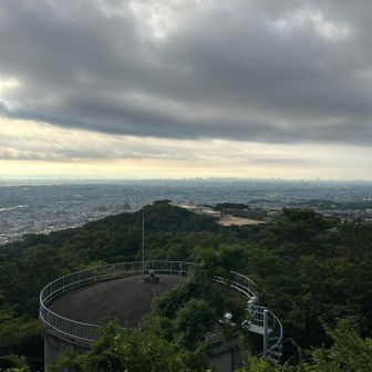 いつもは下りるのに、今日は登り⤴️結構きつい😓