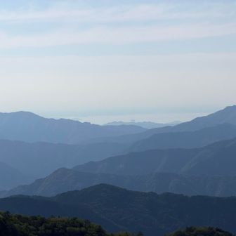 日が傾くと瀬戸内海がくっきり
向こうからも見えるはず