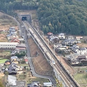展望台からも🚄🚅上りのレールスター！！