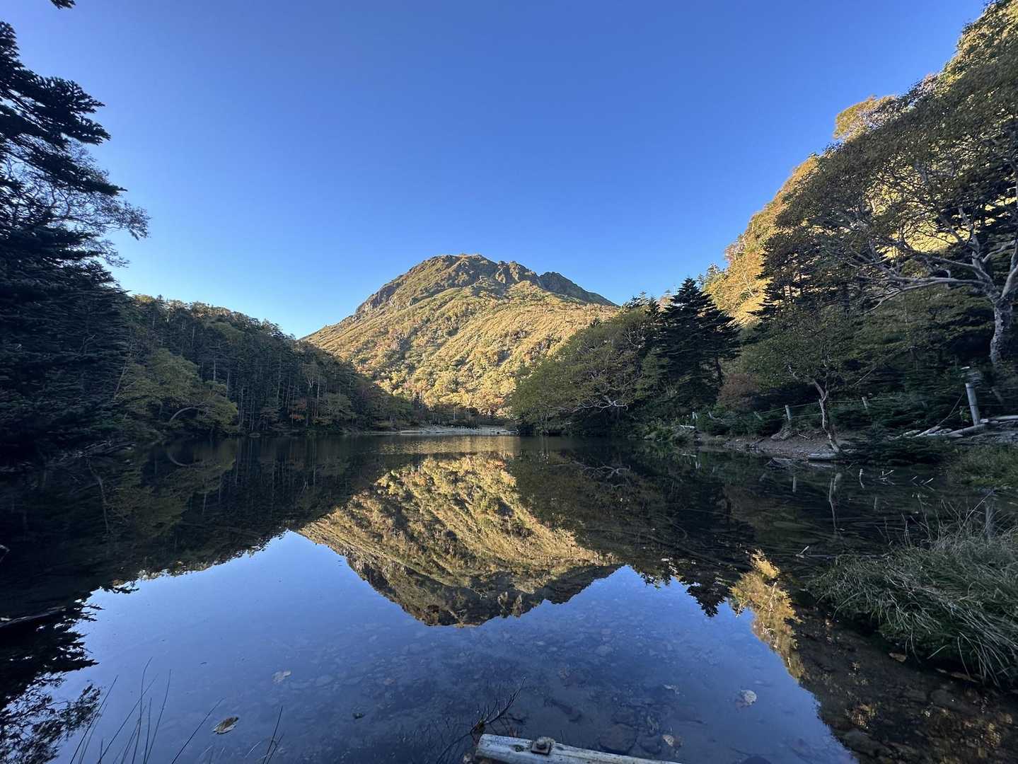 すごッ！w弥陀ヶ池に逆さ白根山！もう優勝ですね😎