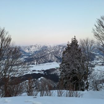 休日に見れた霊峰に一礼