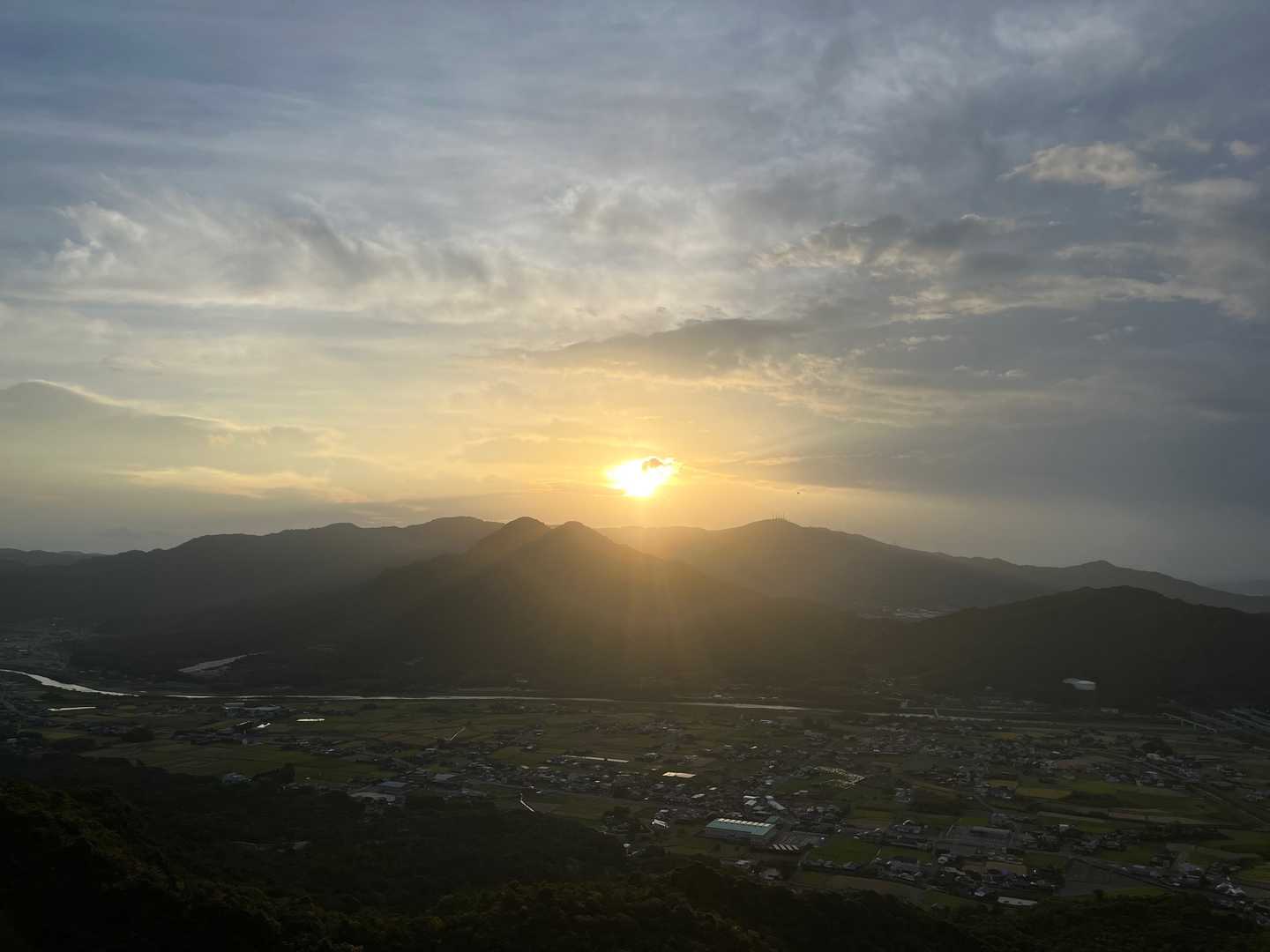 途中で今日の太陽☀️見れました。
