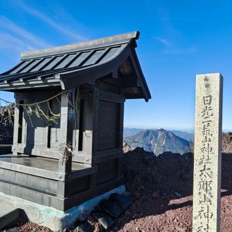 太郎山神社⛩️が男体山山頂にあるのね😅
太郎山もいれて📷️