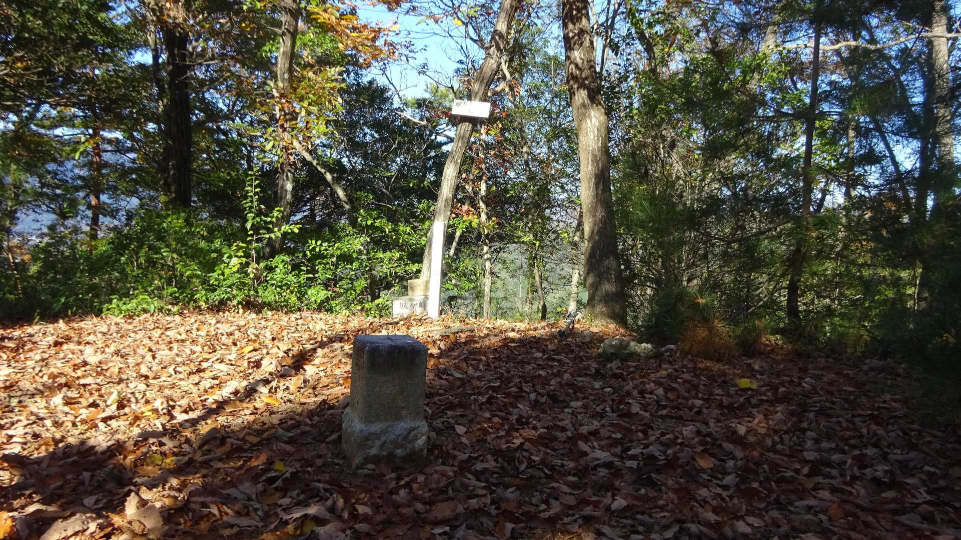 と～うちゃこ☺✌	
城ケ峰(351.5m)

🍂　城ケ峰(351.5m)頂上の景観を📸パチリ⚡