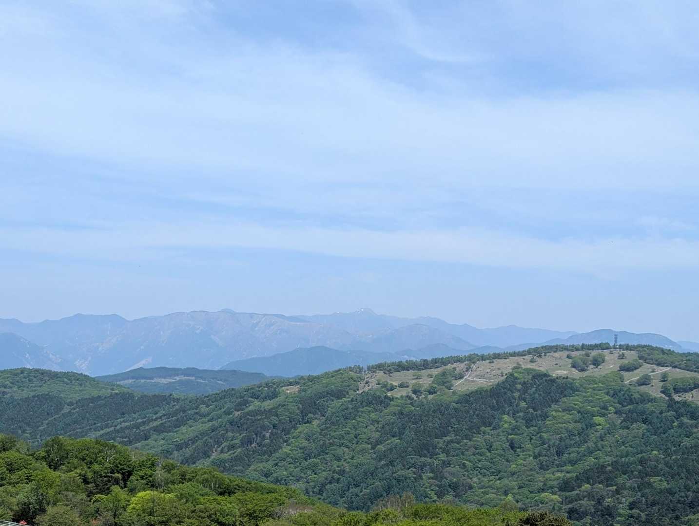 日光白根山方面
霞んでます