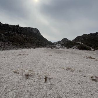 裏砂漠　土が白い🤍