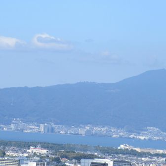 比叡山の横に面白い形のちぎれ雲があります。
シャルルの法則からだろうが計算ようしません。
とある学者曰く「あらゆる出来事は全て計算から成り立つ」と。