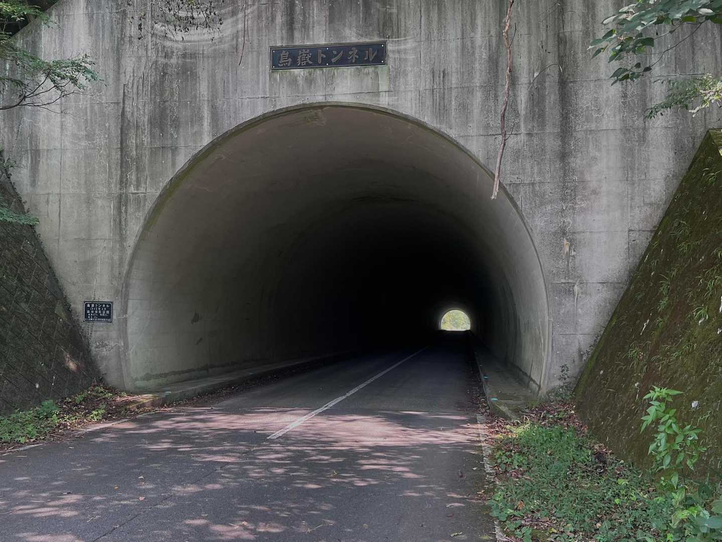 烏嶽トンネルすぐ傍の登山口から。
トンネル、人の気配のない場所。
これだけでちょっとだけ不安😓