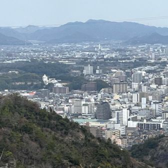 写真中央より少し左が『姫路城』