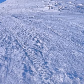北東コルから
スキーアイゼンで何とか登れました。