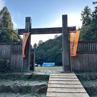 まつりの準備中でした🚶