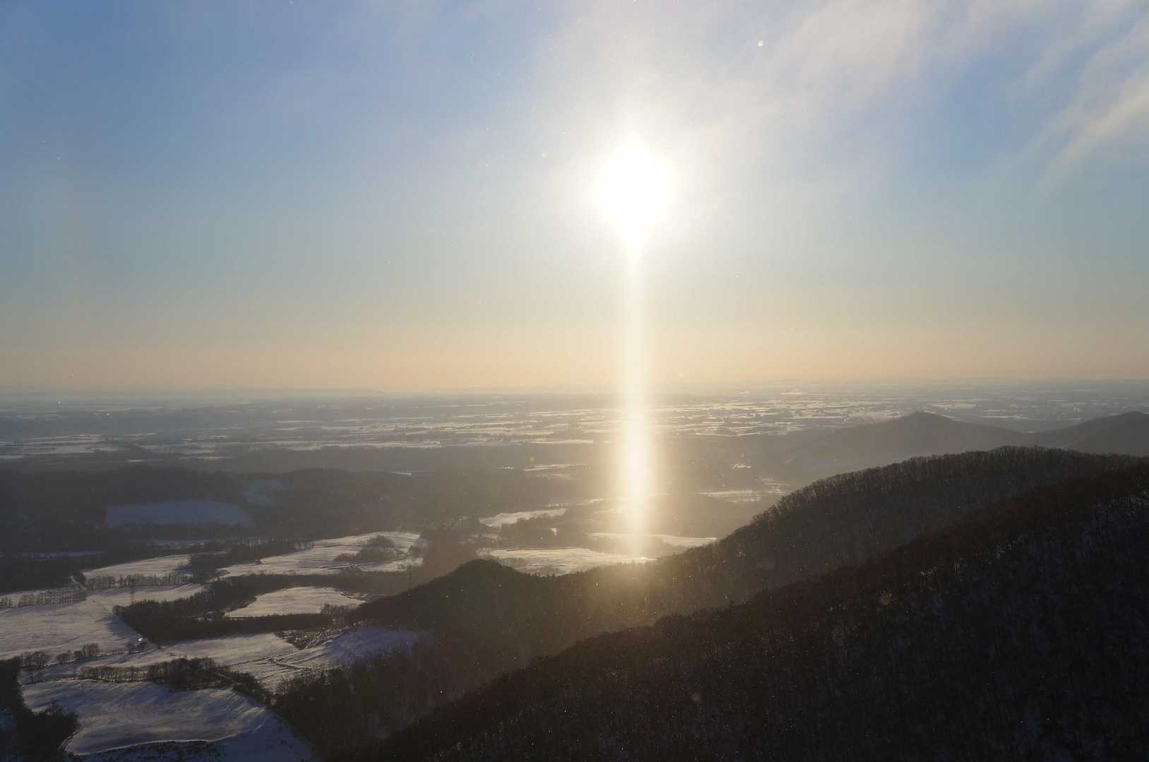 サンピラー🌞
ダイヤモンドダストもキラキラしています✨