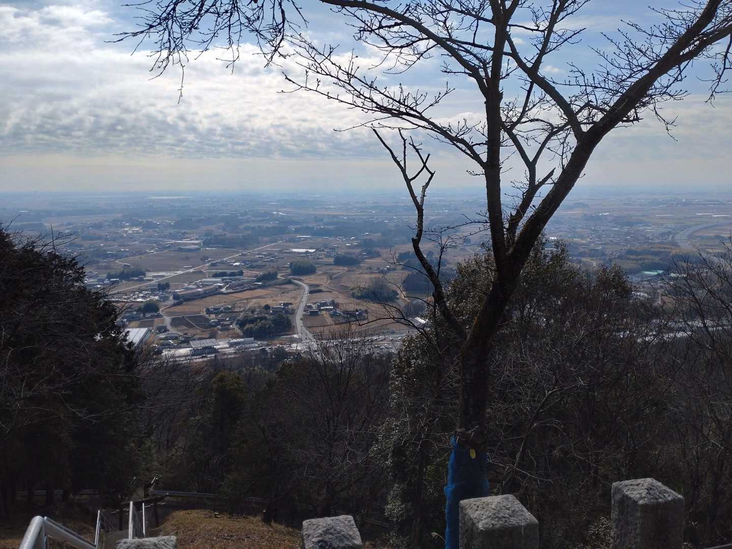 みかも山公園南口登山口-三毳神社-中岳-三毳山-山頂中継広 周回コースの写真