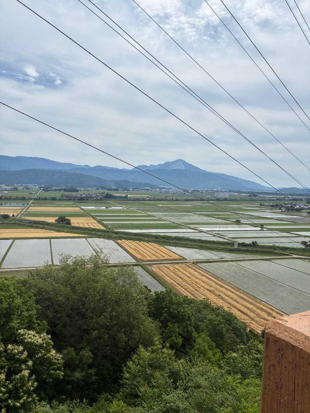 伊吹山✨でも電線がおじゃま虫😅