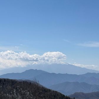 富士山は雲の中