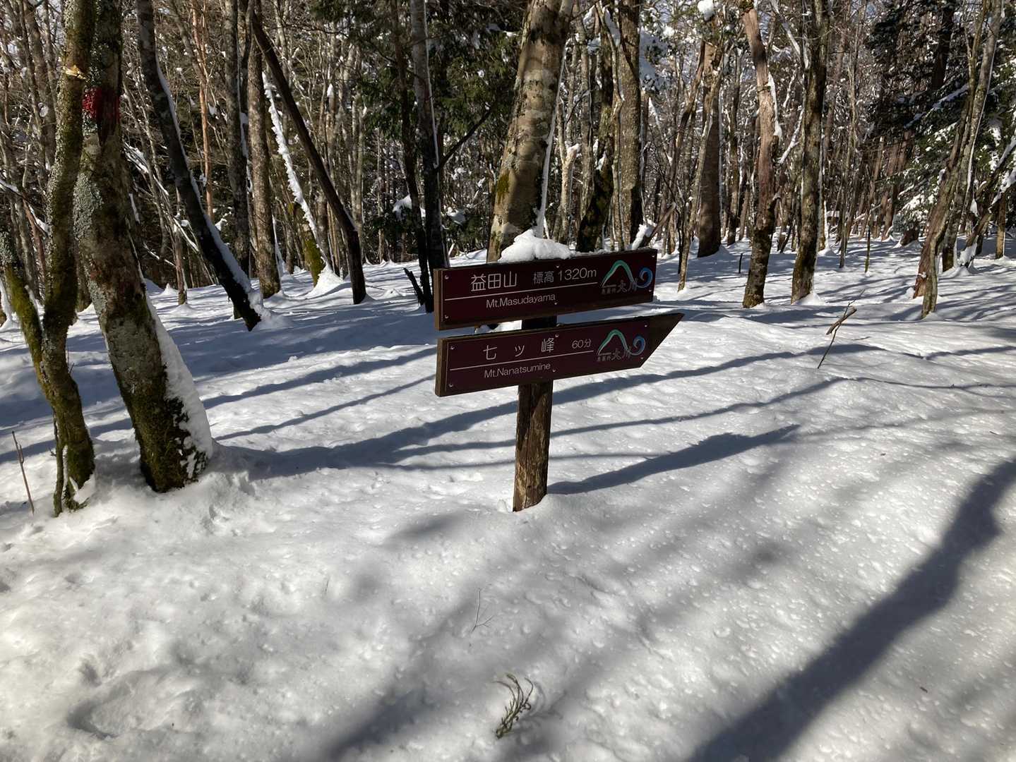 益田山にてやきそばパンを頂きました。
眺望はありません。