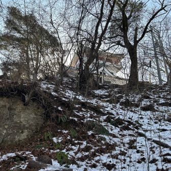 大峰城が見えた