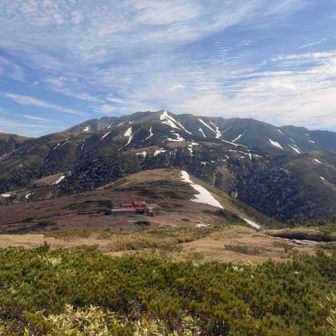 太郎山付近からの薬師岳
ここからの薬師岳すごく好き