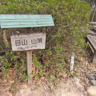 頂上　親子連れなど🧒たくさん人がいた
でもベンチも沢山あるので安心😌
頂上の温度計は19℃暑い🥵
ヤマガラはいなかった　
🔺四等三角点　191.7m