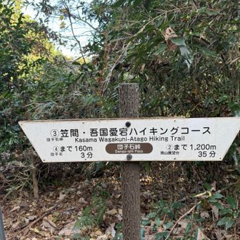 かなり降ってきて、団子石峠🍡