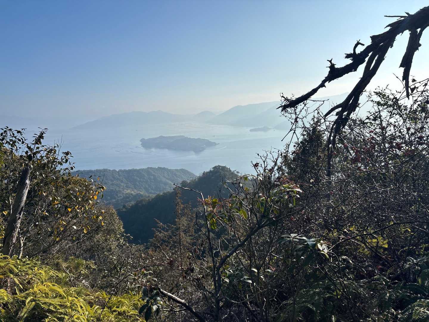 素晴らしお天気だけどかすんでたのが少し残念