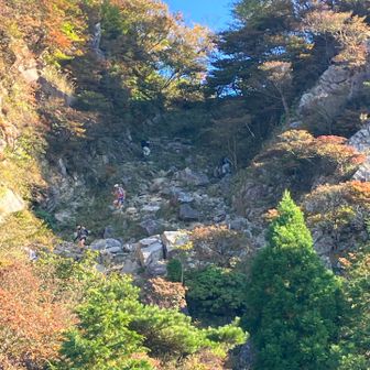 鎌ヶ岳からの降り