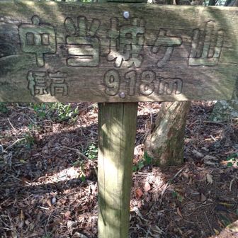 中当城ヶ山山頂
バスの時間があるのでココから稲武へ