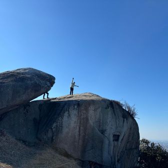 岩の上にかおりんさん。
ちっちゃくとりすぎた😅