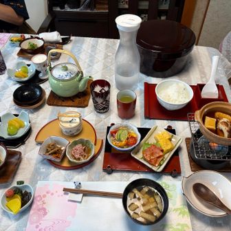 朝食も豪華😋