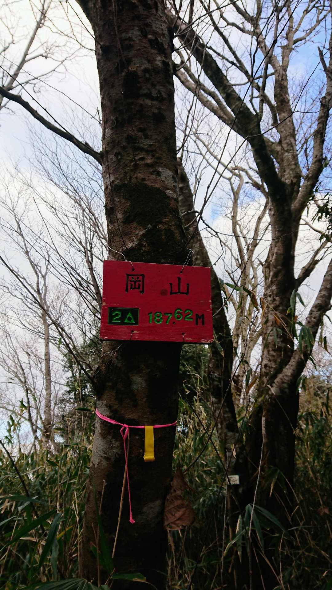 岡山⛰️登頂‼️
立派な山名版✨