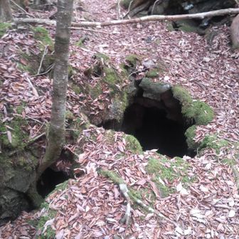 落ちたらシャレにならない穴