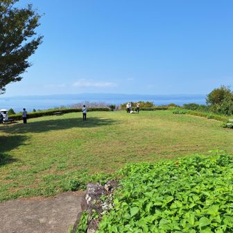 さらに奥に行くと、展望広場が✨
ちなみに、登山の格好してるのは、自分だけだね😅
