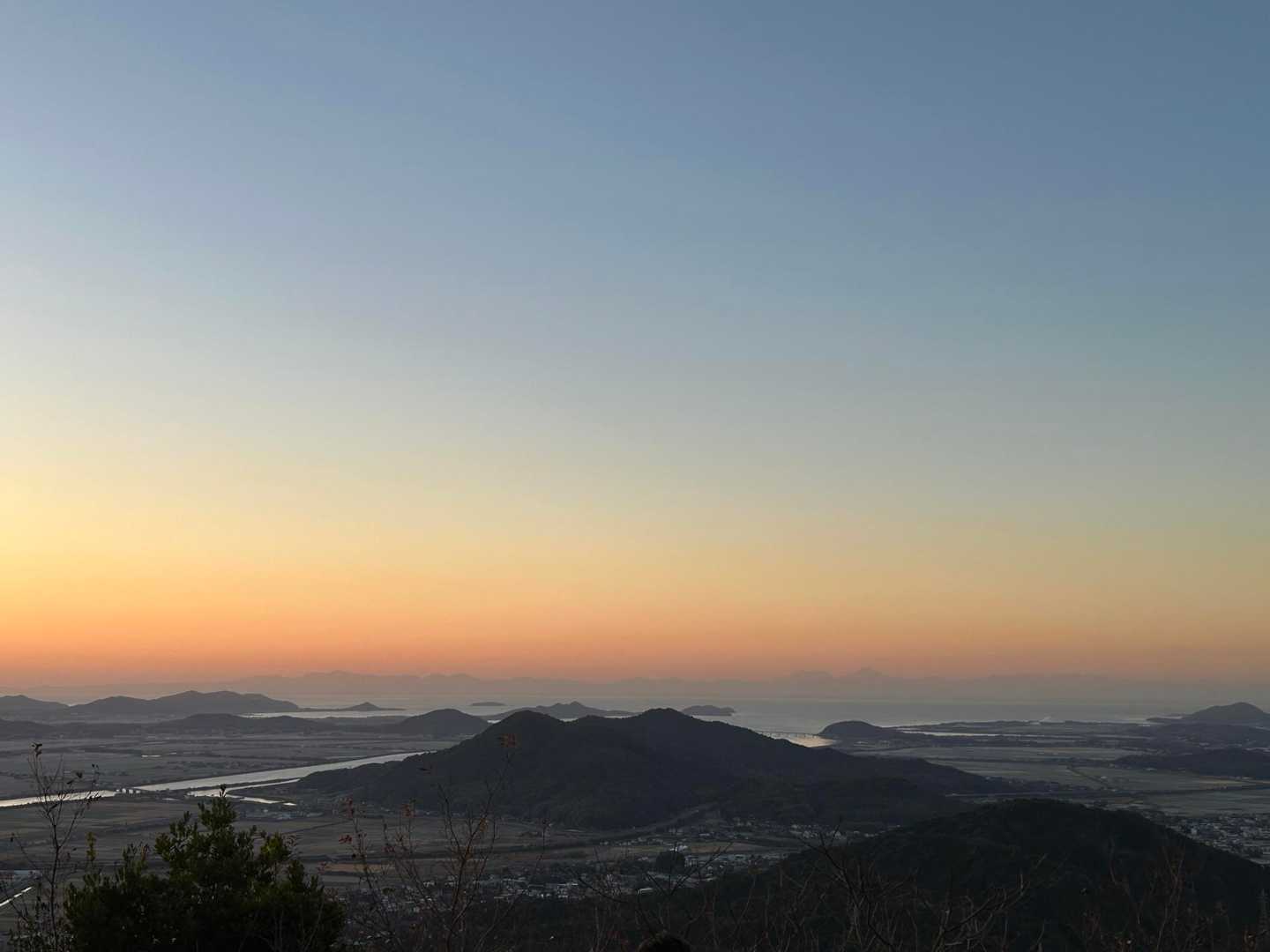 九州の山も見えます