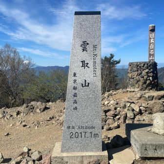3回目の雲取山だったけど、こんなに天気良かったのは初めて