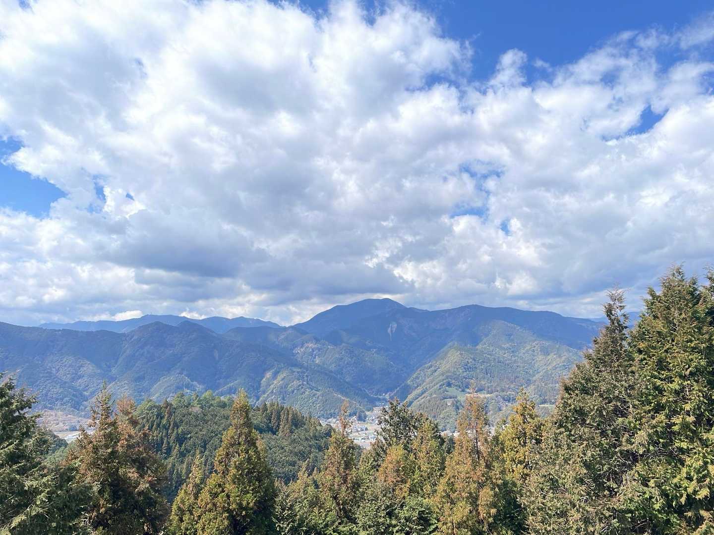 これまた登ってみたい『大棚山』が見える⛰️