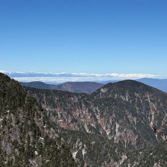 北アルプスも。真っ白な山脈が見えると嬉しい🥹