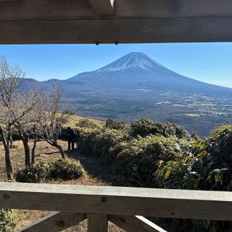 東屋からの富士山
