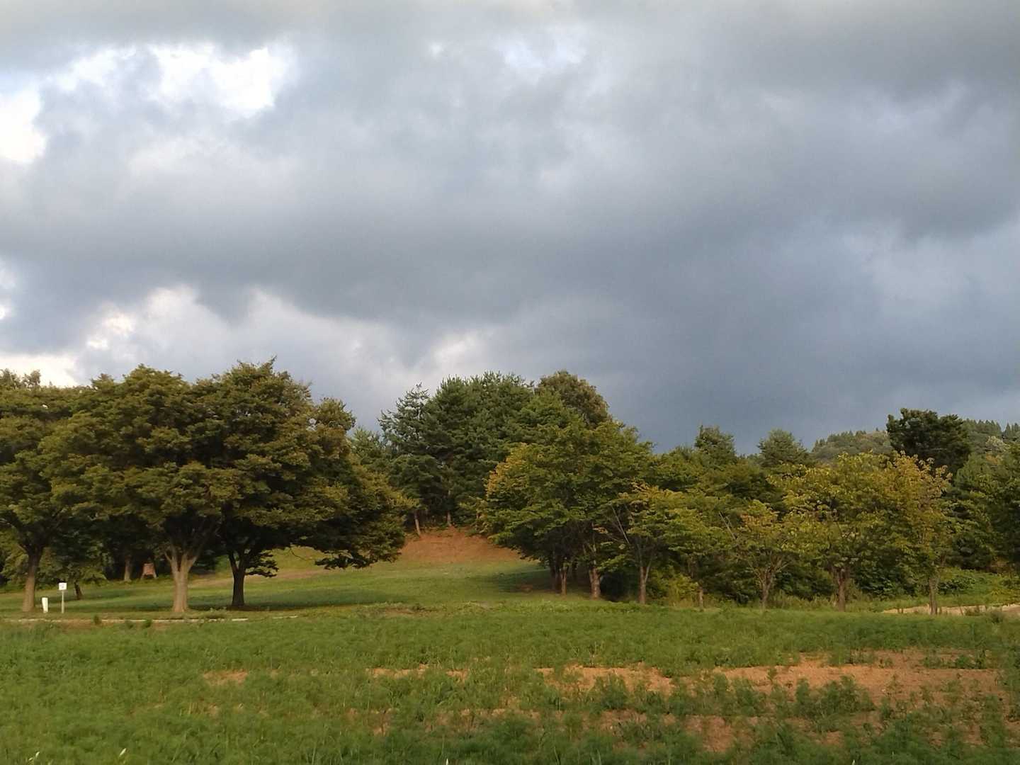 怪しげな雲でしたが、大丈夫でした。