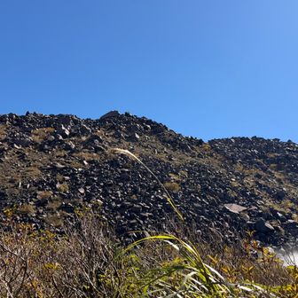 立岩の峰から見える平成新山⛰️