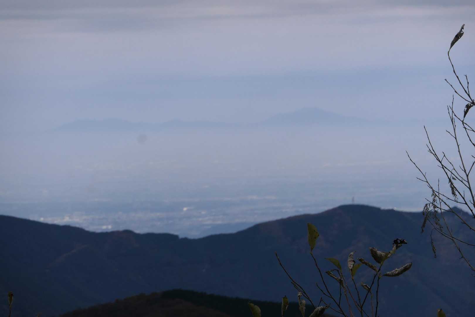 遠くに筑波山がうっすらと見えました。