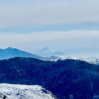 富士山🗻を見て、下山します