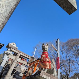 山頂、一ノ峰のお狐さま