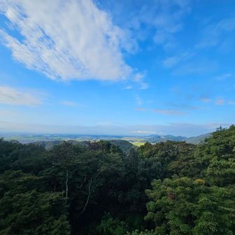 謙信平から👀　富士山は見えないですね