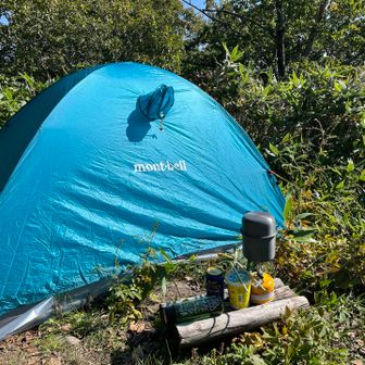 テント設営⛺️！
昼ごはんも🤭